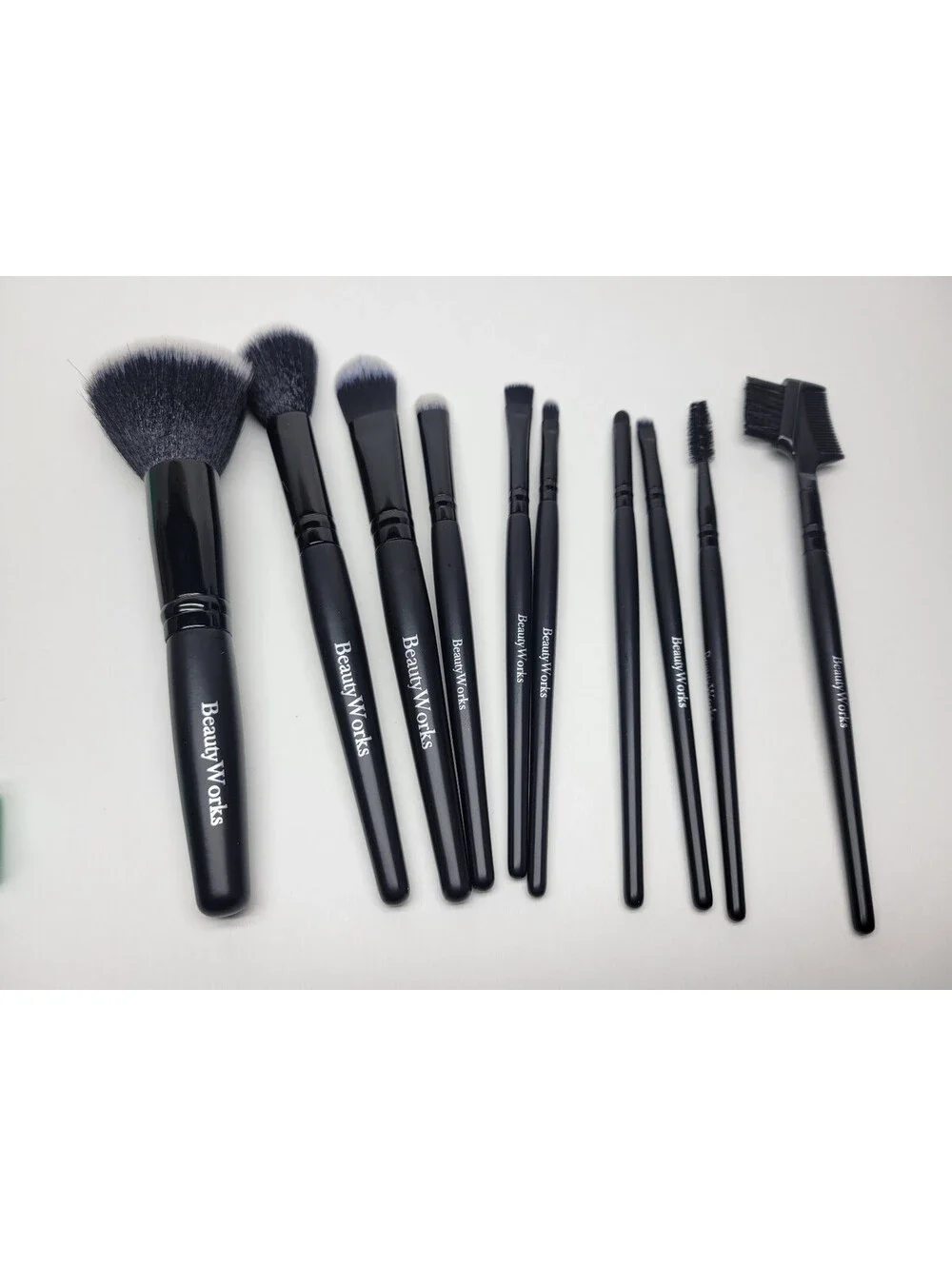 10pc Makeup Brush Set BeautyWorks NYC  + Macy's 3 Pc Brush Cleaner & Holder Set